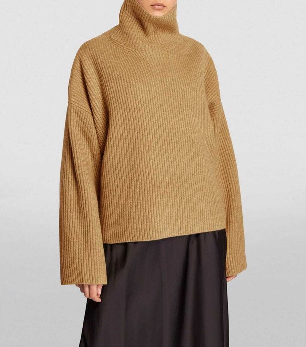 Светр Toteme Wool-blend Rib Knit Camel