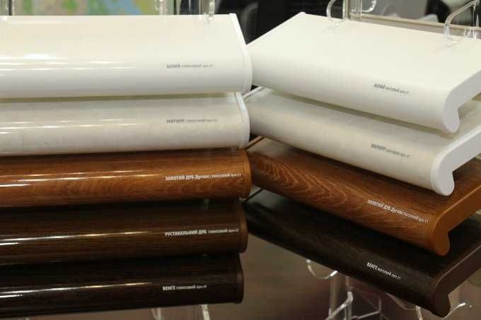 Пластикові підвіконня Opentek, Plastolit, Kraft, Sauberg.