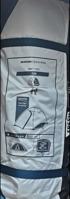 Namiot kempingowy Fresh & Black 2-osobowy Quechua MH100