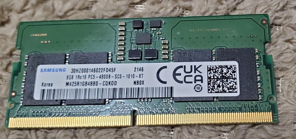 Оперативна пам'ять для ноутбука SO-DIMM DDR5 8GB 4800MHz