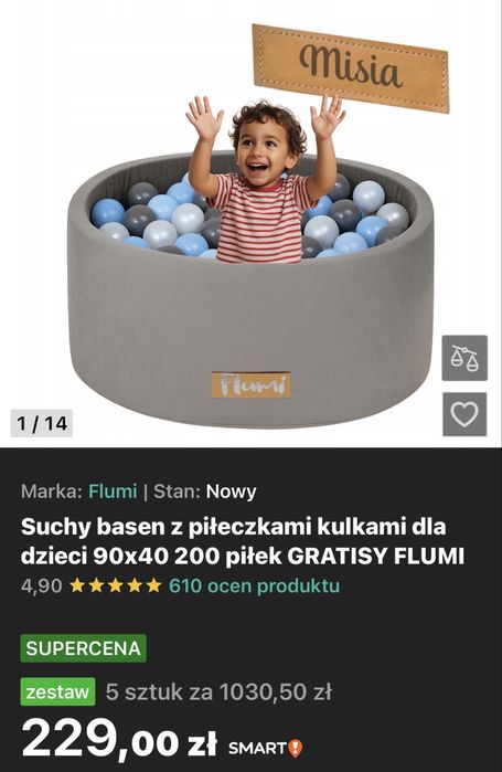Suchy basen z kulkami / odbior osobisty
