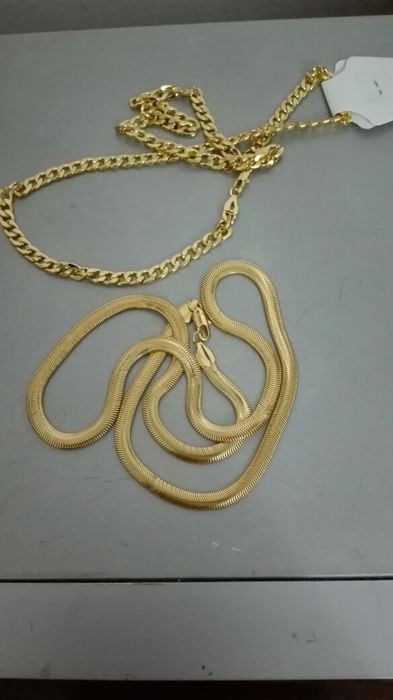 Fio douraddo banhado ouro de 24 kilatos-Novo +brinco