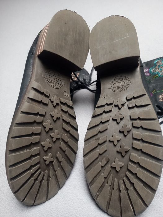 Buty sztyblety botki skórzane haft BRAKO
