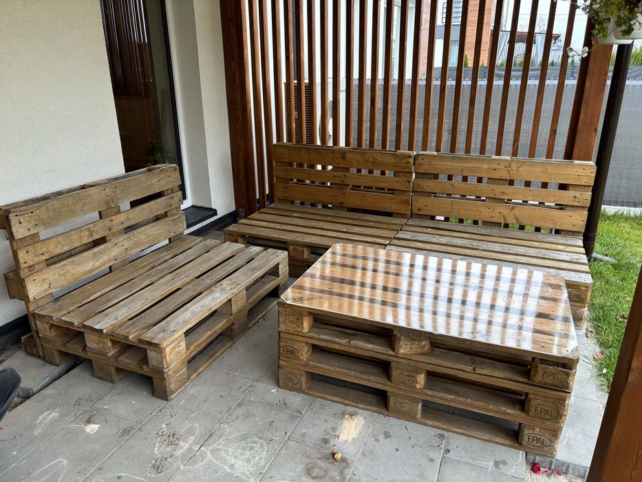 Meble z palet, palety, na taras, dzialkę, rod. Meble ogrodowe