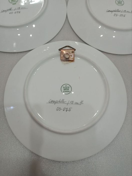 Тарелки Фарфор. ГДР KAHLA. "Рыбки"