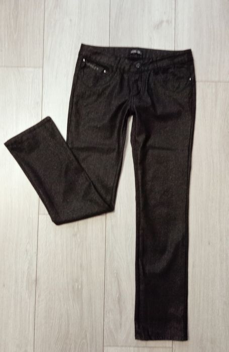 Spodnie damskie M srebrna nitka