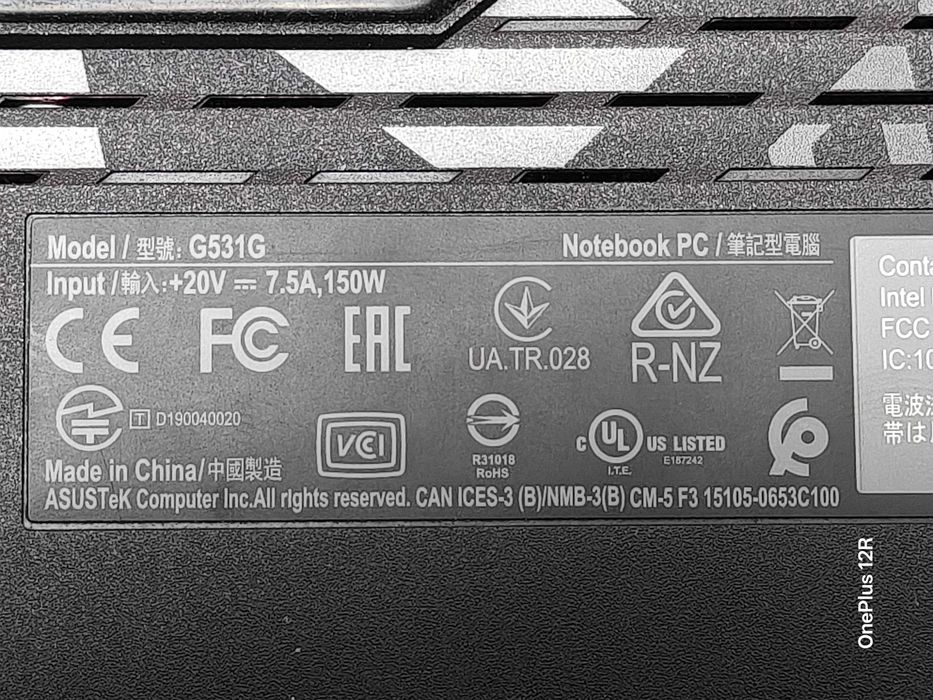 Продам ігровий ноутбук ASUS ROG Strix G531GT під відновлення/донор