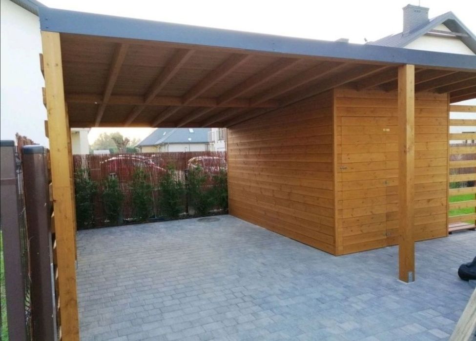 Wiata, carport, garaż, miejsce parkingowe, zadaszenie samochodu.