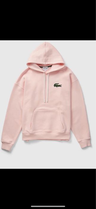 Худі lacoste ніжно рожеве унісекс розмір s