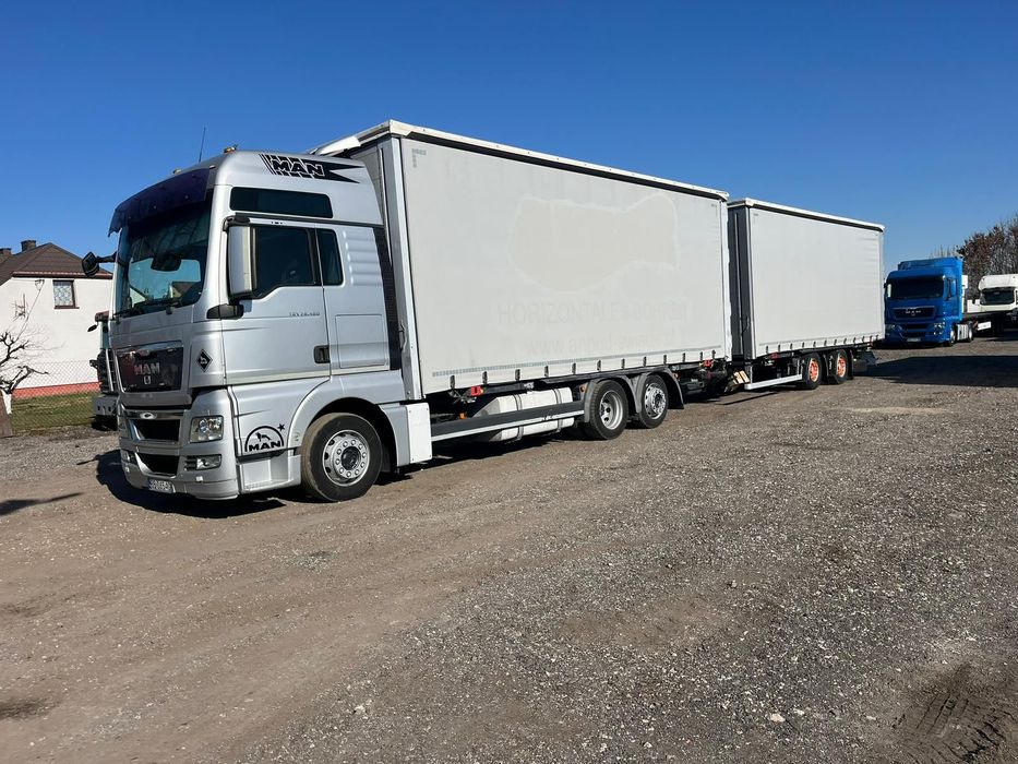 MAN  480 6x2 TANDEM 120 METRÓW* Man zestaw przyczepą 120 metrów, 24 ton*