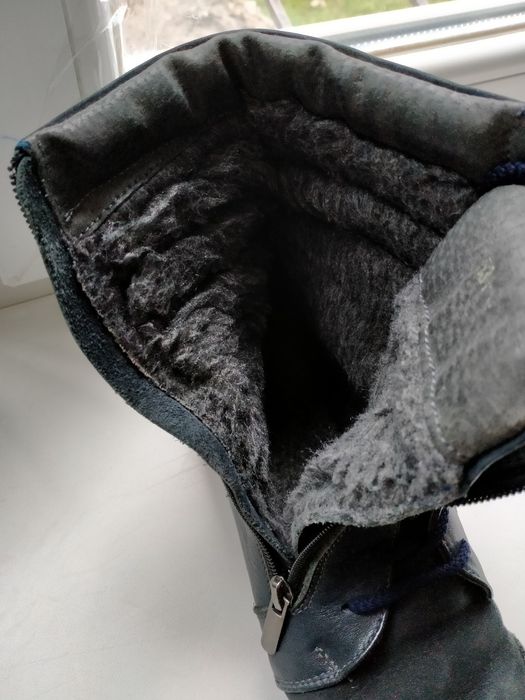 Ботинки кожаные зимние 36р.