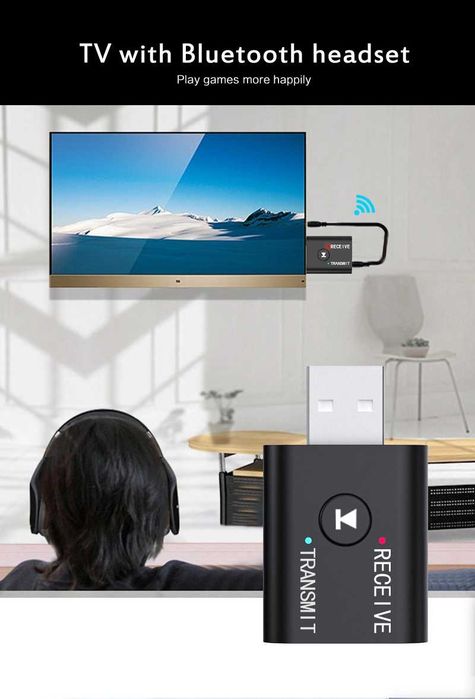 Bluetooth aux receiver transmitter rx tx для телевизора тв