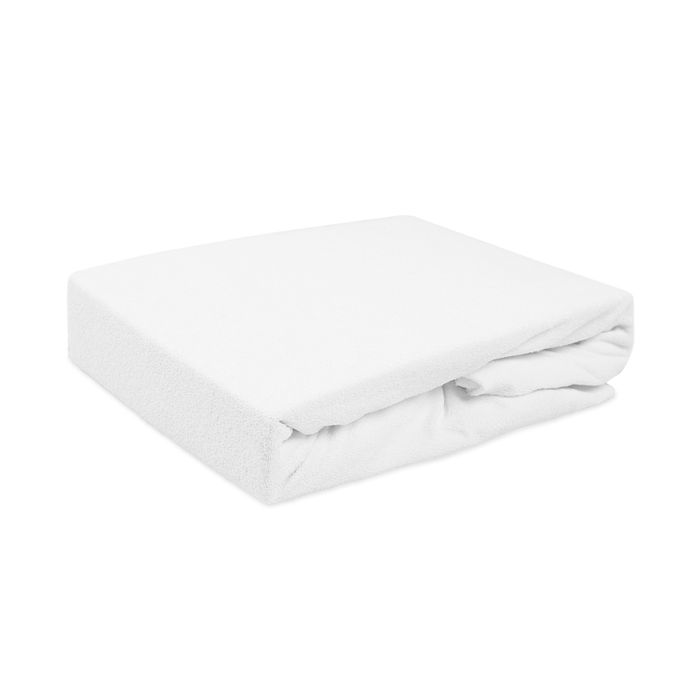 Prześcieradło frotte z gumką 140x200 białe