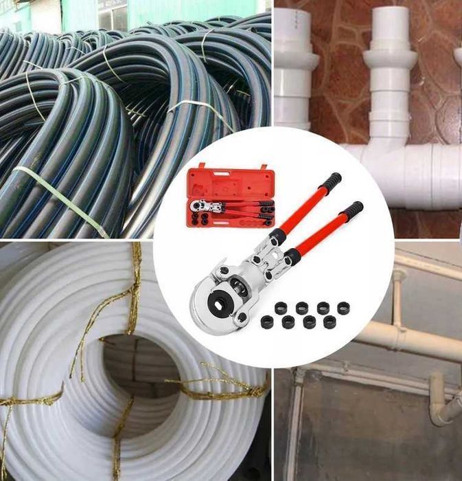 ZACISKARKA DO RUR 360 Teleskopowa Pex Praska Hydrauliczna 16-32mm NOWA