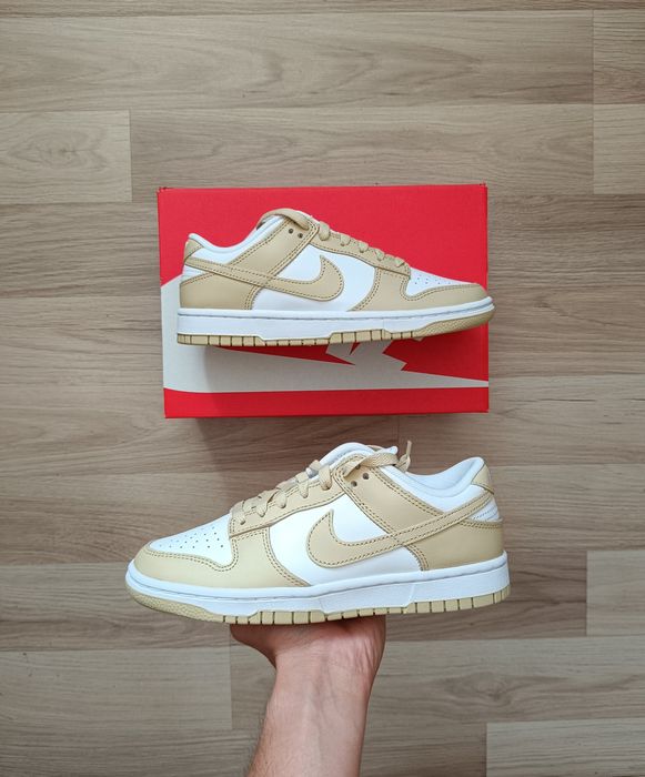 Buty damskie Nike Dunk Low Team Gold Beżowe r. 38,5