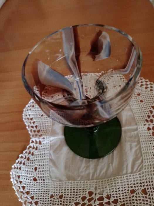 Castiçal em vidro murano