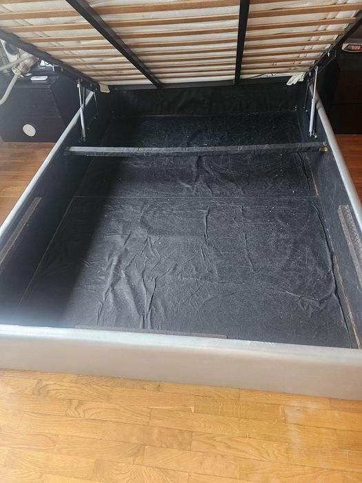 cama casal sommier com arrumação 140x200 +colchão