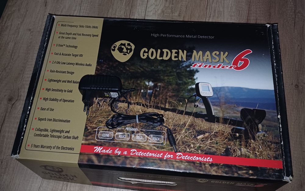 Wykrywacz Golden Mask 6-pudełko i ładowarka