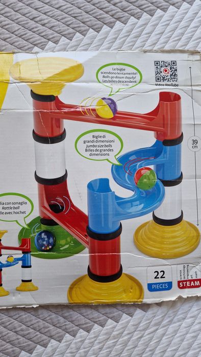 Edukacyjny Tor Kulkowy Quercetti Migoga Junior Starter Set – 22 el. (Od 1,5 roku do 5 lat))