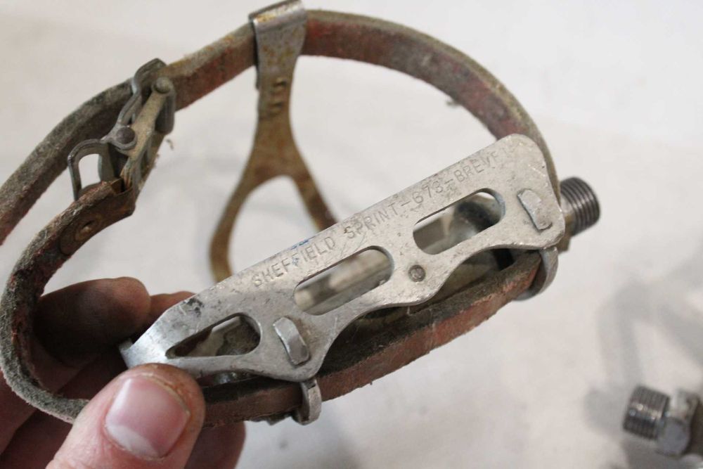 pedały rowerowe szosowe SHEFFIELD noski paski kolarzówka BJ8