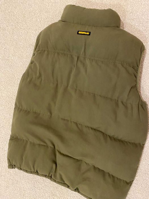 Чоловіча тепла жилетка Cat безрукавка Caterpillar розмір M Хакі