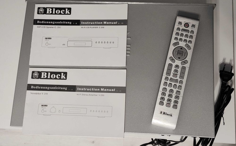 Zestaw: wzmacniacz + odtwarzacz CD firmy BLOCK Gliwice Szobiszowice ...