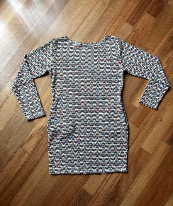 Sukienka sweterkowa, melanż, 40