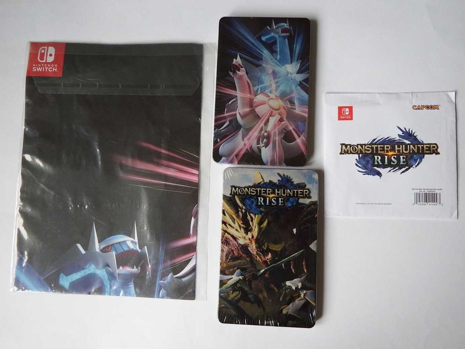 ZESTAW 2 X STEELBOOK + plakat + karty z gry NINTENDO SWITCH nowe !
