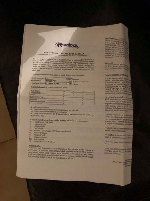 Botas de segurança anibal, 37