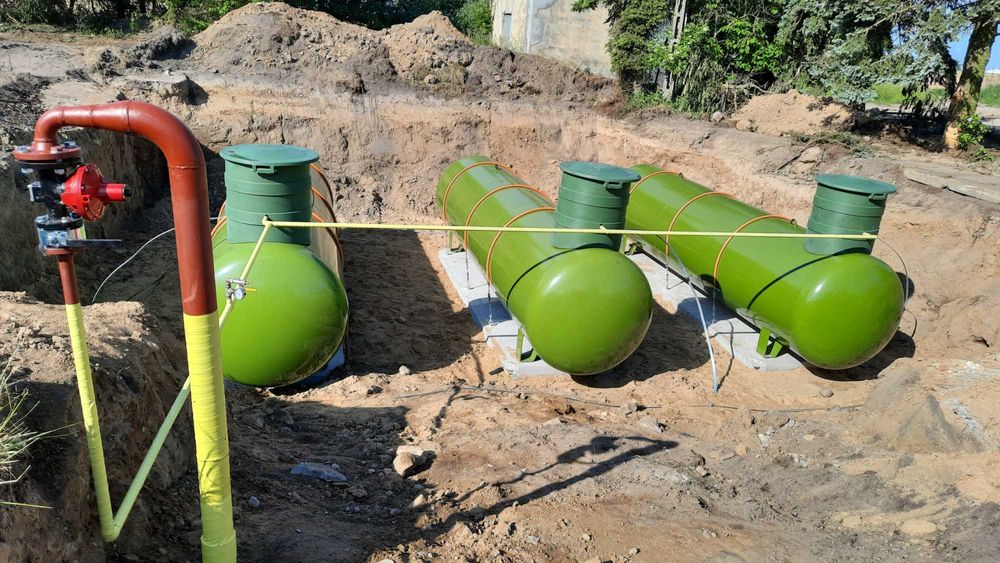 Zbiornik na gaz propan 2700, 4850, 6400, montaż, na płynny gaz, lpg