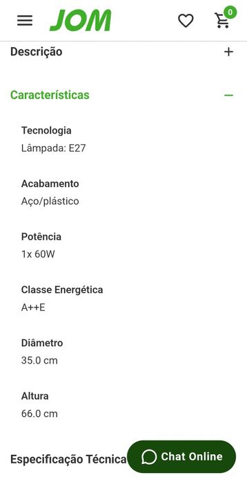 Candeeiro como novo conjunto com o do tecto