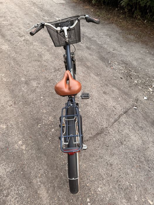 Rower damka granatowy