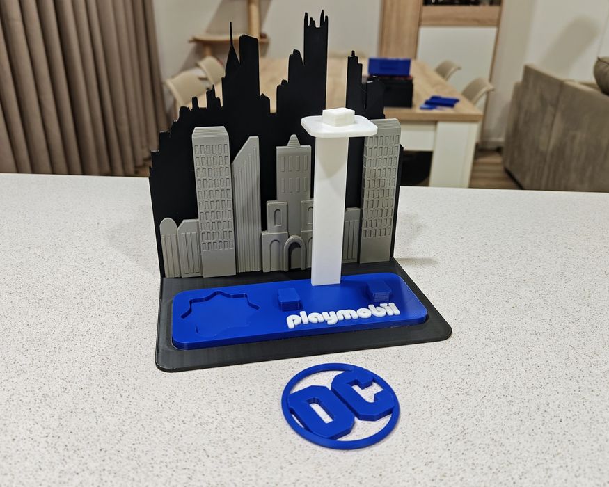 Suporte expositor Playmobil DC Kinder Maxi
