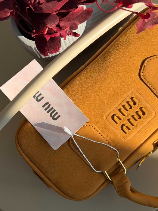 Женская сумка Miu Miu Arcadie текстильная через плече Миу Миу