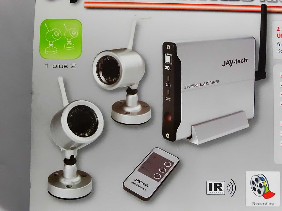 Bezprzewodowy zestaw kamer JAY-tech Wireless Kit IR-812R