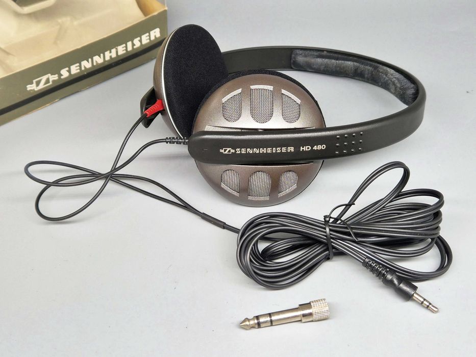 Słuchawki kolekcjonerskie SENNHEISER HD-480 Germany lata'80 Nowe pady