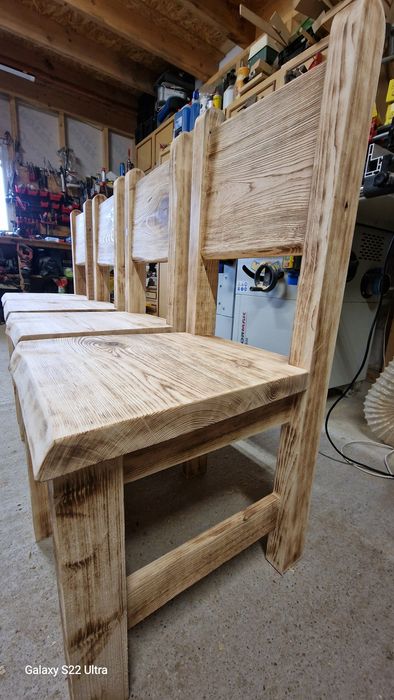 Stół + krzesła *lite drewno