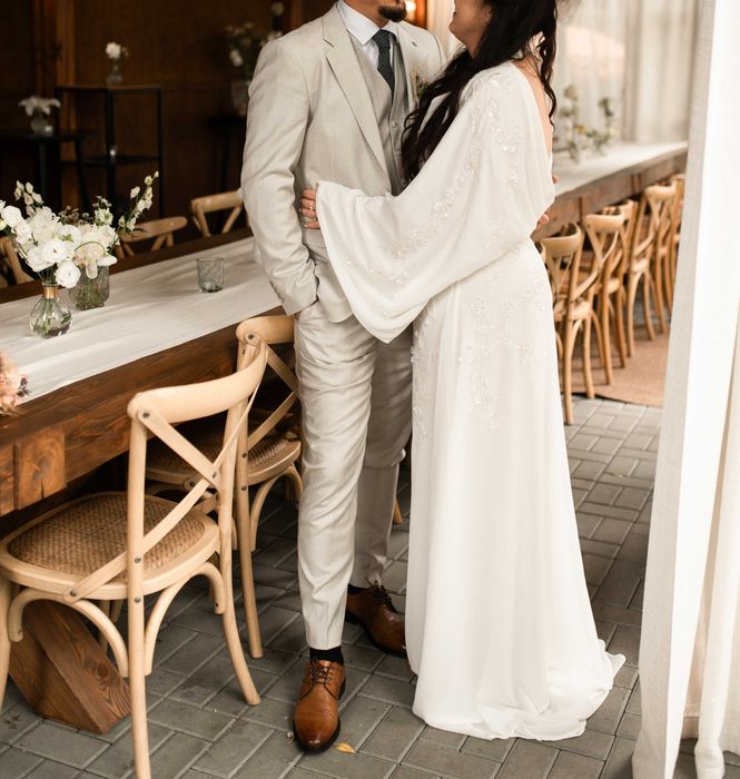 Suknia Ślubna ASOS, styl boho, rozmiar 42