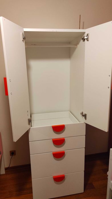 REZERWACJA Szafa Ikea młodzieżowa biała z szufladami