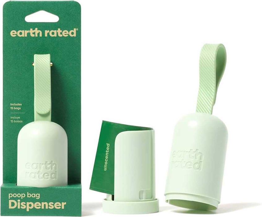 NOVO Dispensador de sacos para dejectos, earth-rated, c/ lanterna, etc