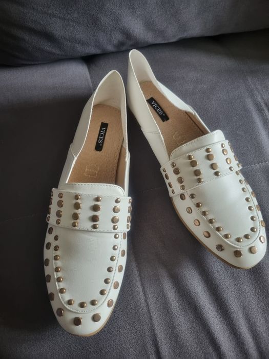 Nowe białe mokasyny roz.40