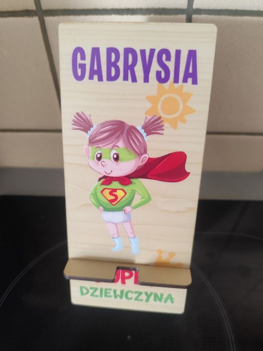 Podstawka pod telefon: Gabrysia super dziewczyna