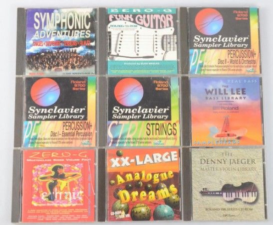 SAMPLE CD セット Библиотека Звуков (CD семплы для AKAI ROLAND ENSONIQ WAV сэмплы