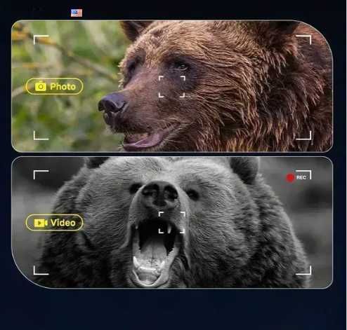 Цифровий бінокль нічного бачення 4K, зум 10Х, з дальністю до 800м / Бінокулярний прилад нічного бачення