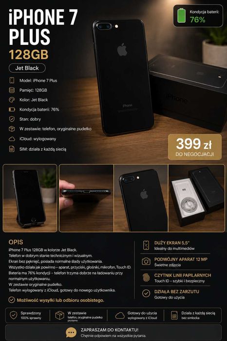Apple iPhone 7 plus okazja