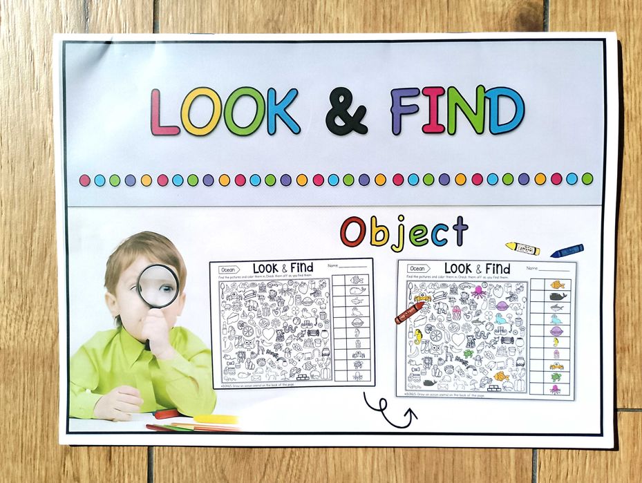 Książeczka edukacyjna Look and Find – Objects