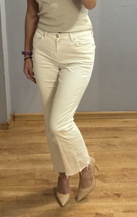 Spodnie ecru dzowny