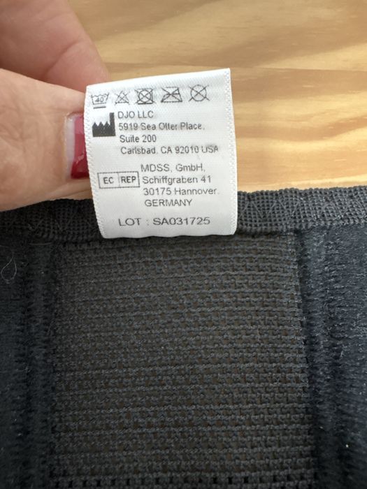 Cinta de apoio lombar