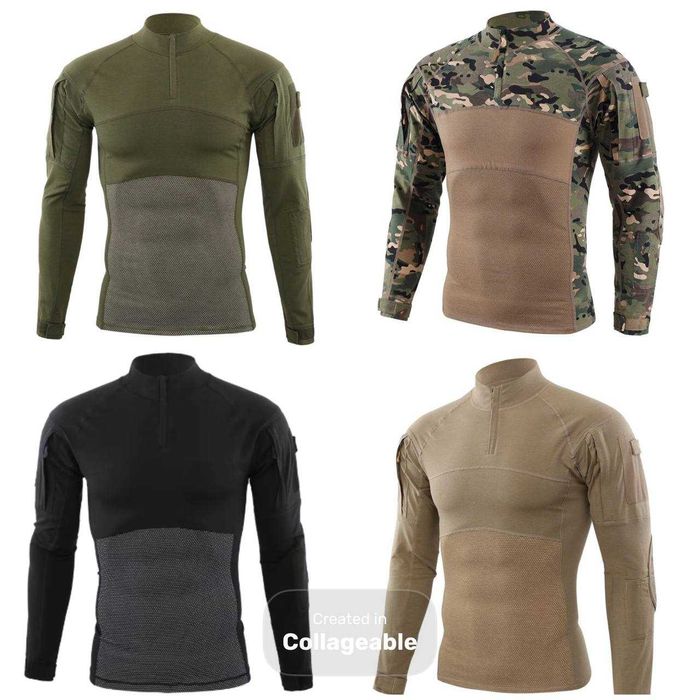 Тактичний убакс з довгим рукавом армійський убакс койот бойова сорочка