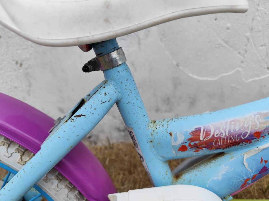 Bicicleta criança Frozen 16" — azul e roxo